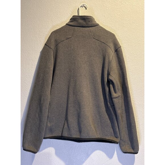 The North Face (Men's 2XL) Gray Full Zip Fleece Jacket - Picture 6 of 7